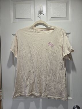 PINK Victoria's Secret Pale Pink Short Sleeve Logo Tee